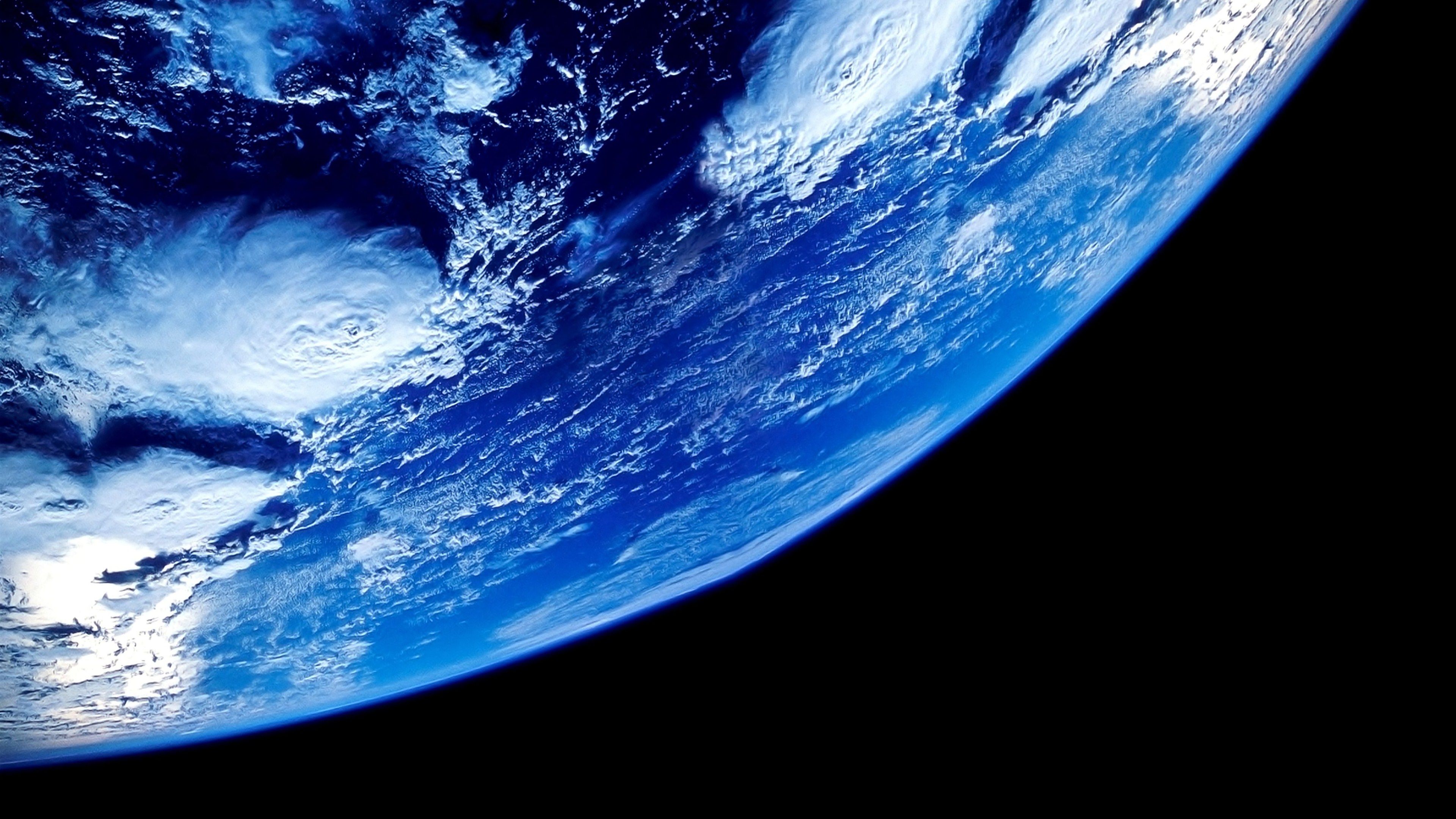 Erde, Weltraum, Wolken, Planet, 16:9, 4K-Hintergrundbild für den Desktop