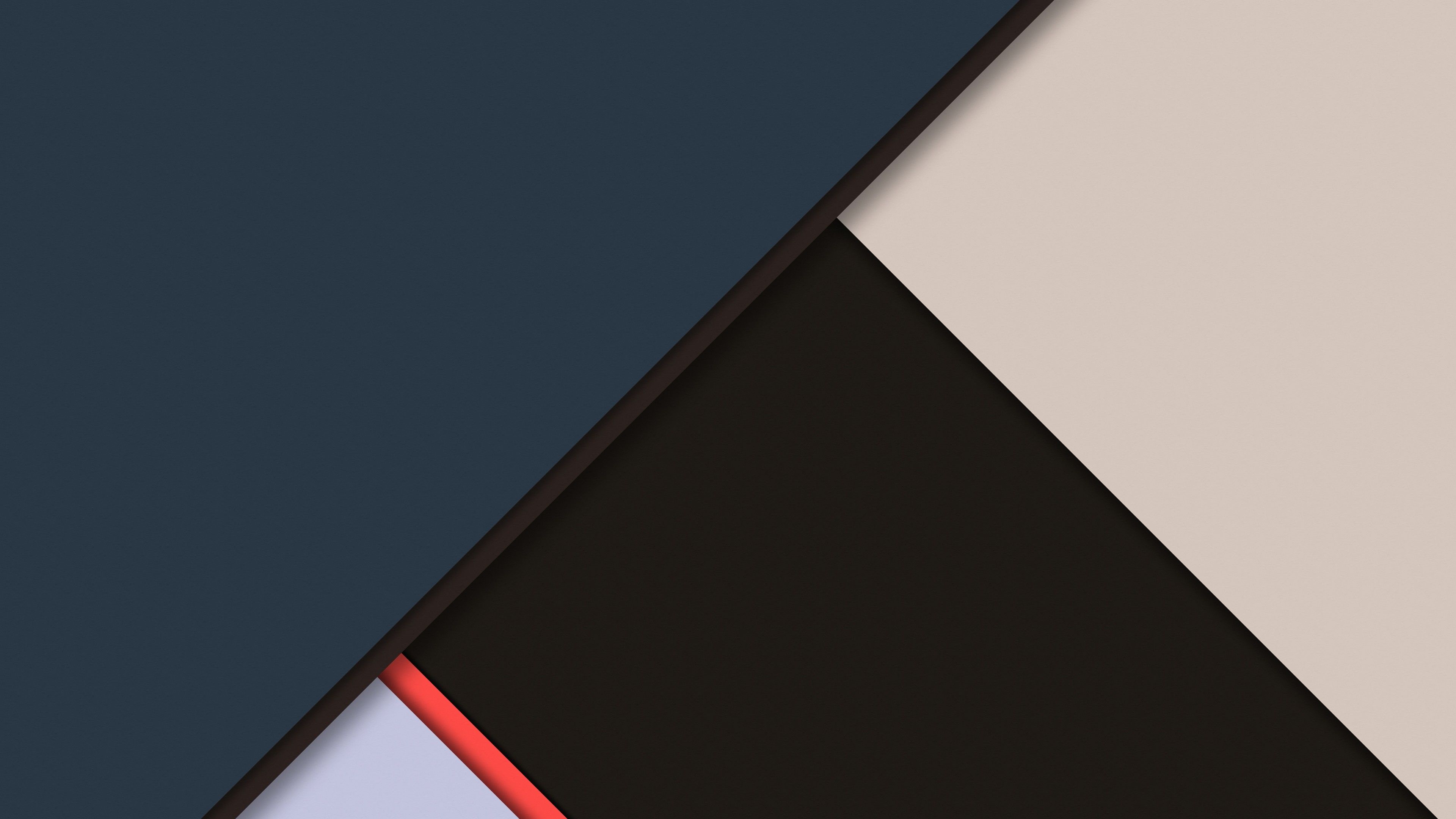Material Design, Geometrische Formen, Minimalismus, Dunkelgrau, Beige, 4K, Breitbild-Hintergrundbild