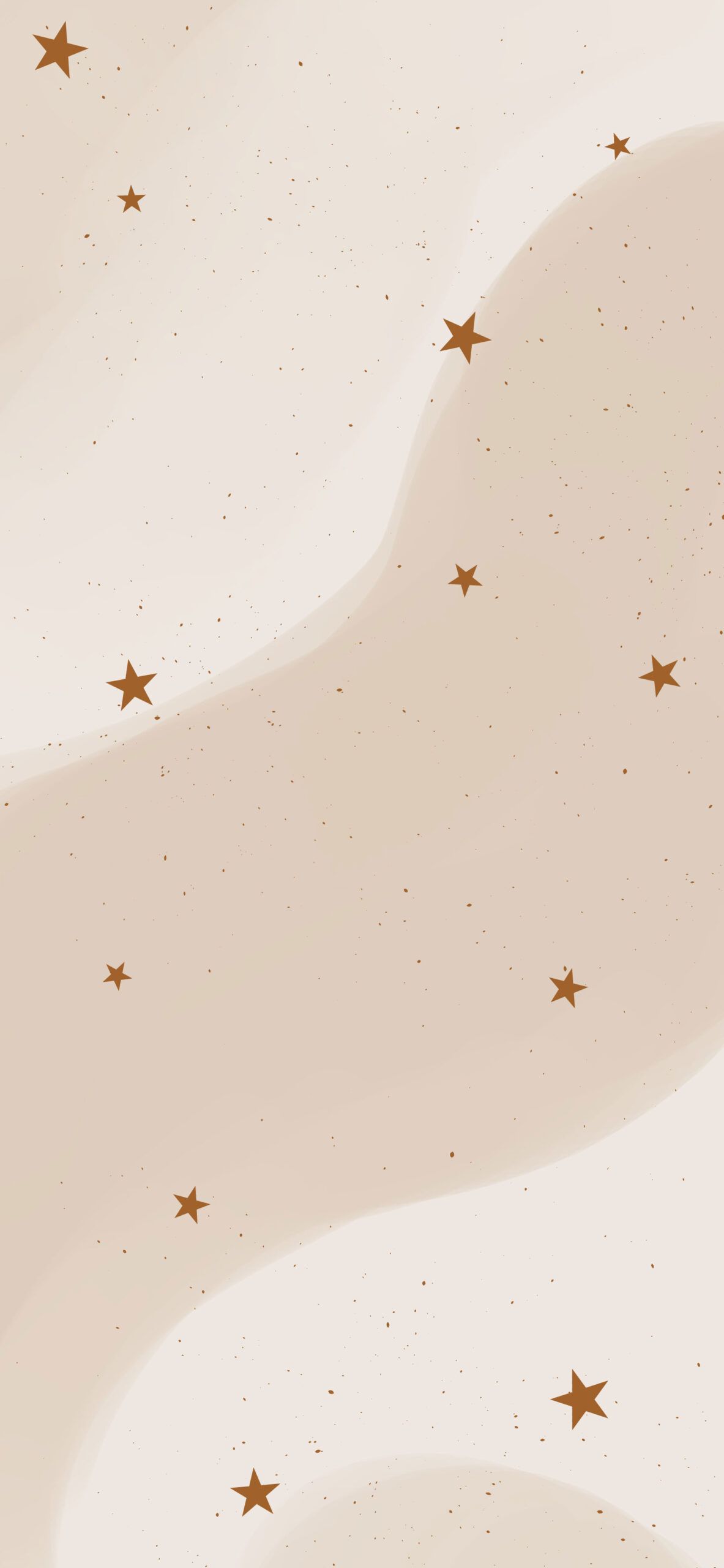Sterne, Wellenformen, Creme, Beige, Minimalistisch, Full HD, Handy-Hintergrund im Hochformat