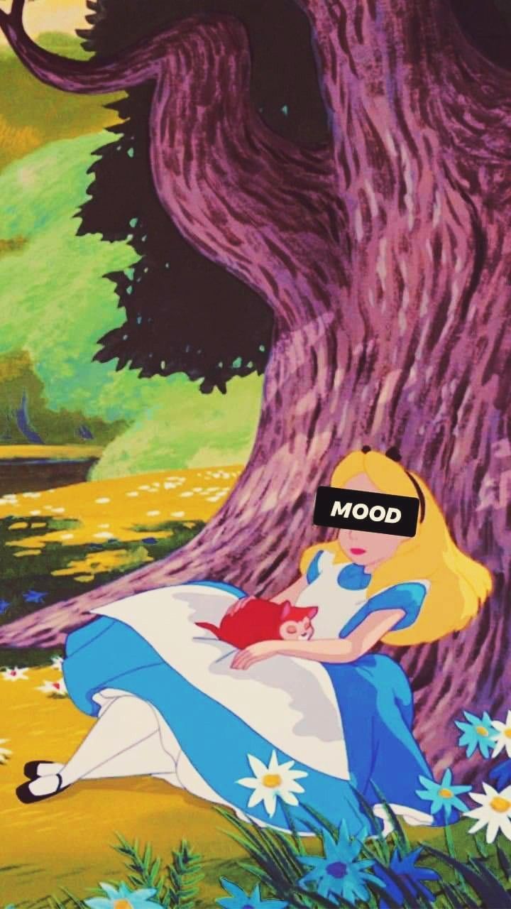Alice, Alice im Wunderland (1951), Disney, Baum, Illustration, HD, Handy-Hintergrundbild