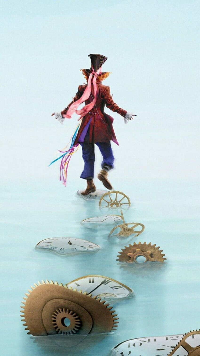 Verrückter Hutmacher, Alice im Wunderland: Hinter den Spiegeln, Taschenuhren, Wasser, Surreal, HD-Handy-Hintergrundbild