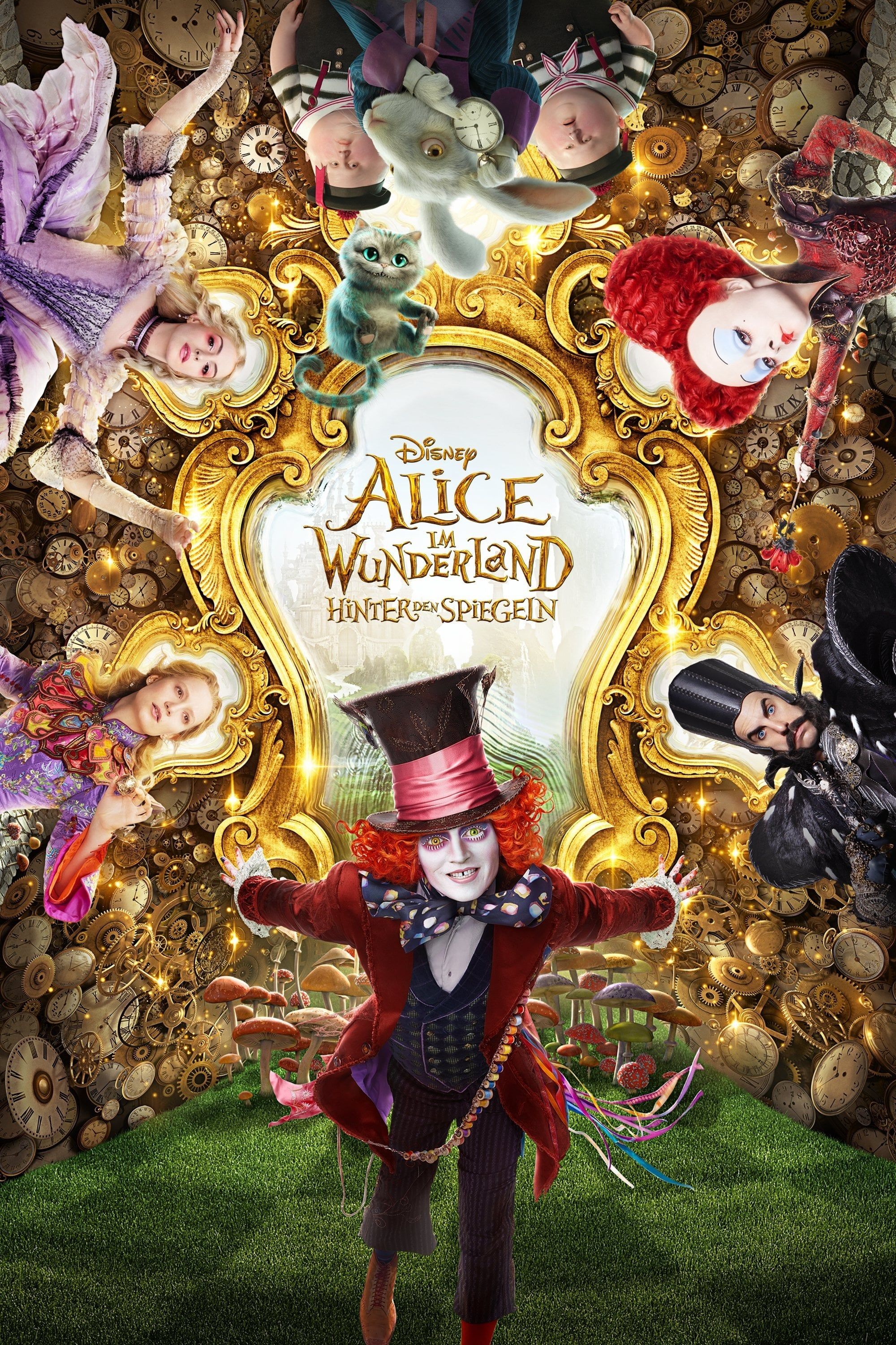 Alice im Wunderland: Hinter den Spiegeln, Filmplakat, Verrückter Hutmacher, Disney, Spiegel, Sperrbildschirm