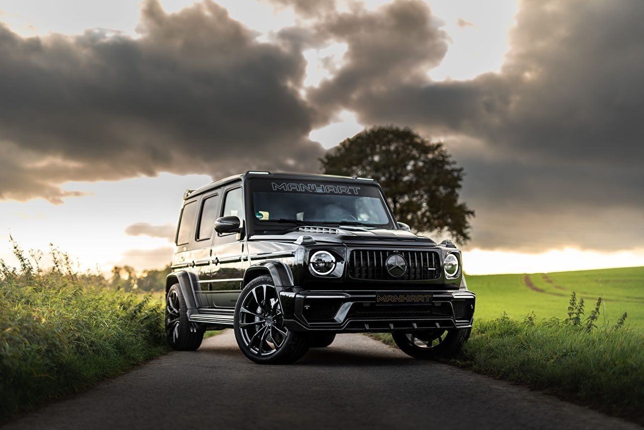 Mercedes-AMG G 63, G-Klasse, Mercedes-Benz, Geländewagen, Wiese, Wolken, HD, Desktop-Hintergrund