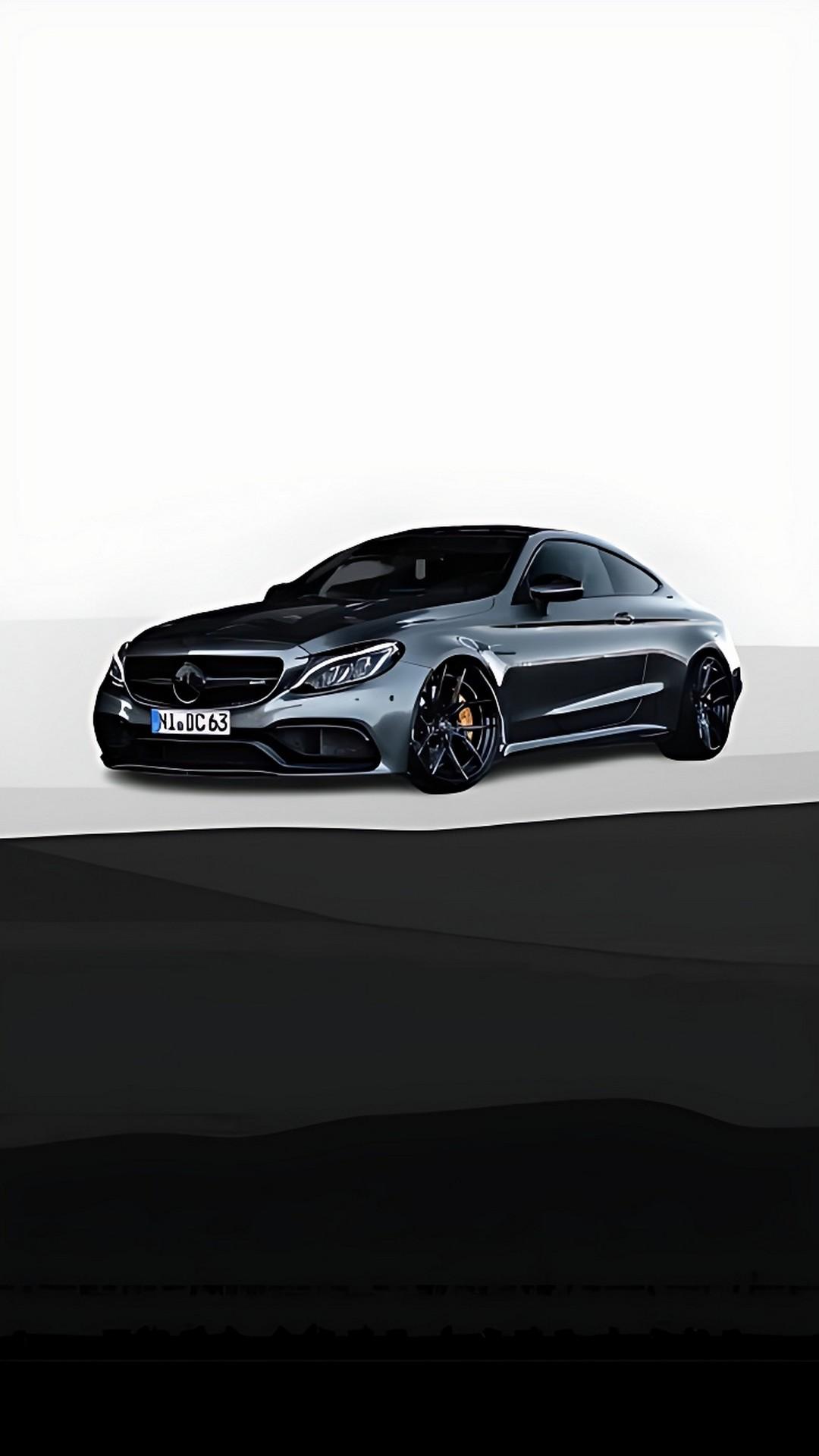 Mercedes-AMG Coupé, Mercedes-AMG, Minimalistisch, Weißer Hintergrund, Schwarzes Auto, Sperrbildschirm