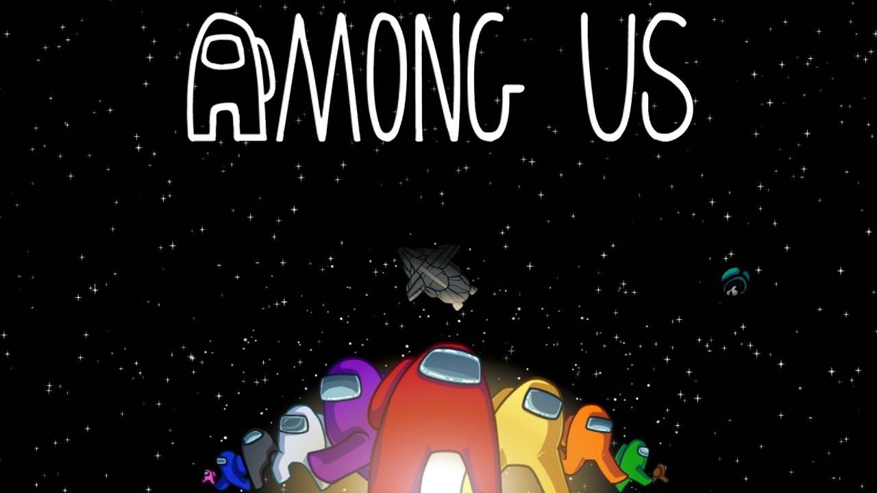 Among Us, Crewmates, The Skeld, Schriftzug, Weltraum, HD, Hintergrund für den Desktop