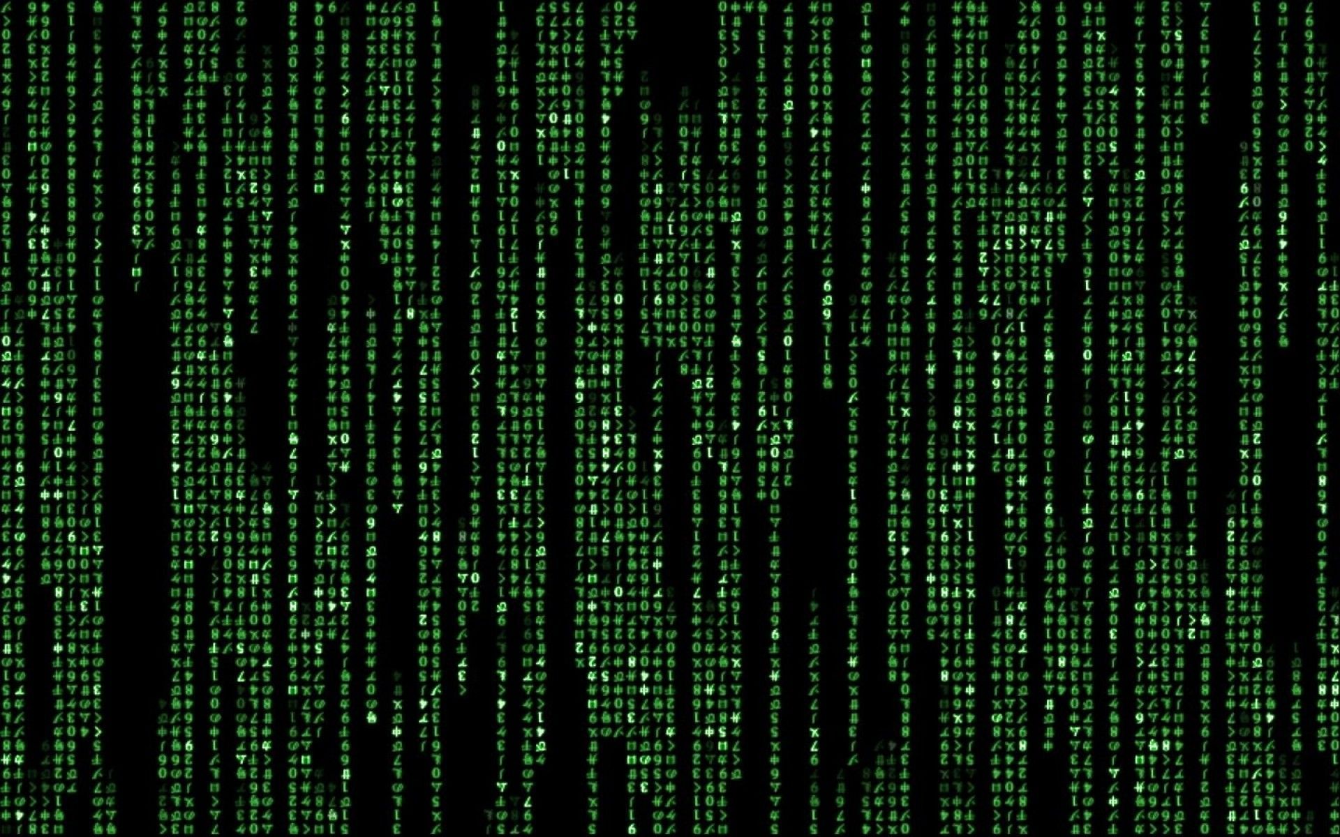 Matrix-Code, Grüne Zeichen, Digitaler Regen, Schwarzer Hintergrund, Full HD Wallpaper