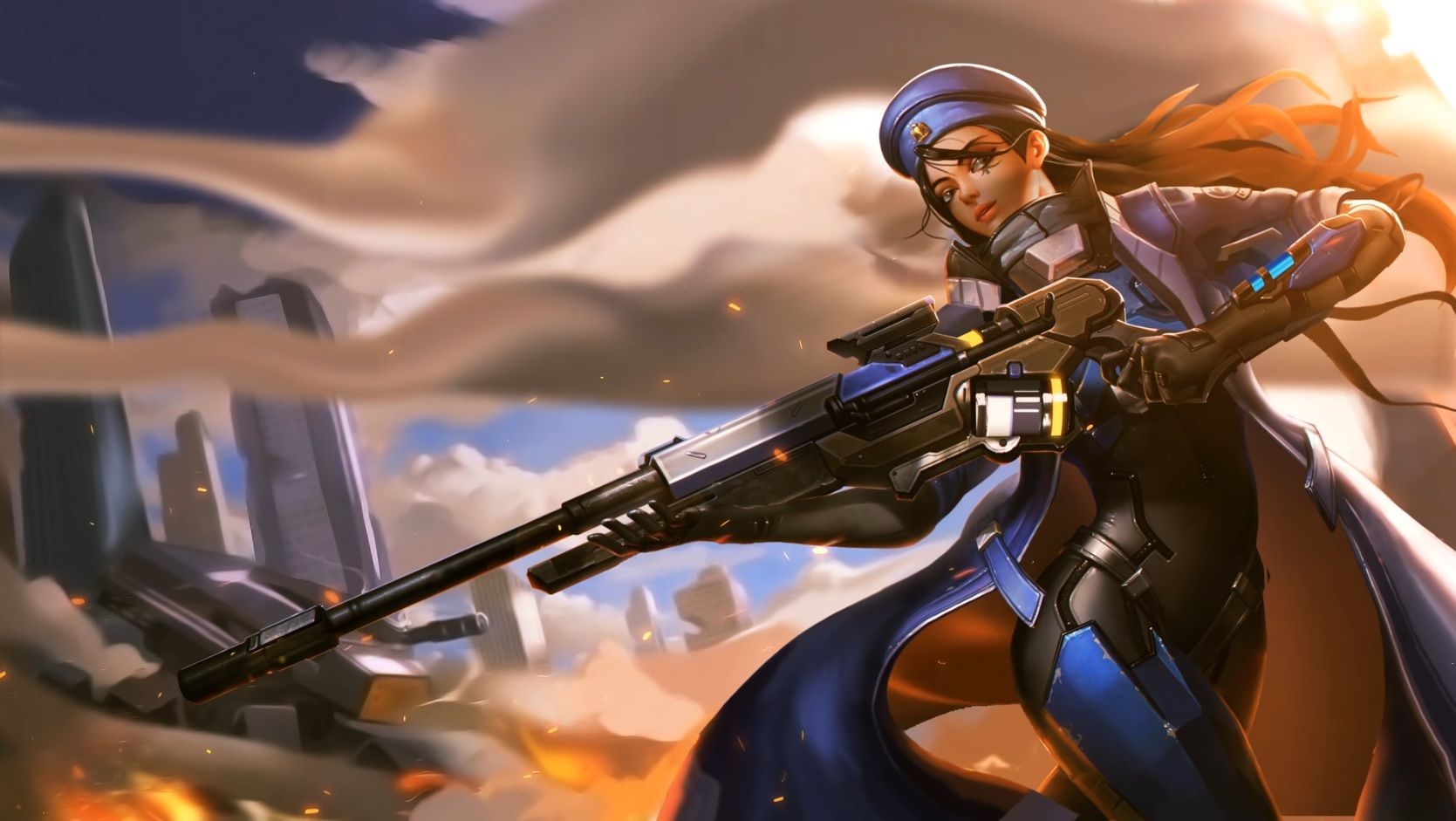 Ana (Overwatch), Overwatch, Scharfschützengewehr, Videospiel, Digitale Kunst, HD-Hintergrundbild