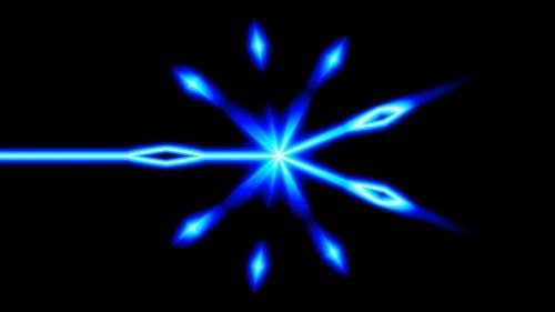 Lichtstern, Blau, Schwarzer Hintergrund, Abstrakt, Minimalistisch, Wallpaper