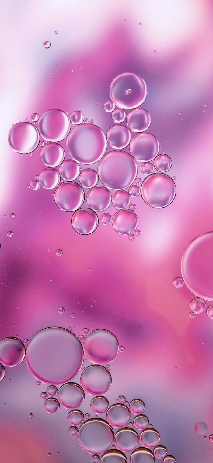 Ölblasen, Makro, Pink, Lila, Blasen, Hintergrundbild für iPhone und Android