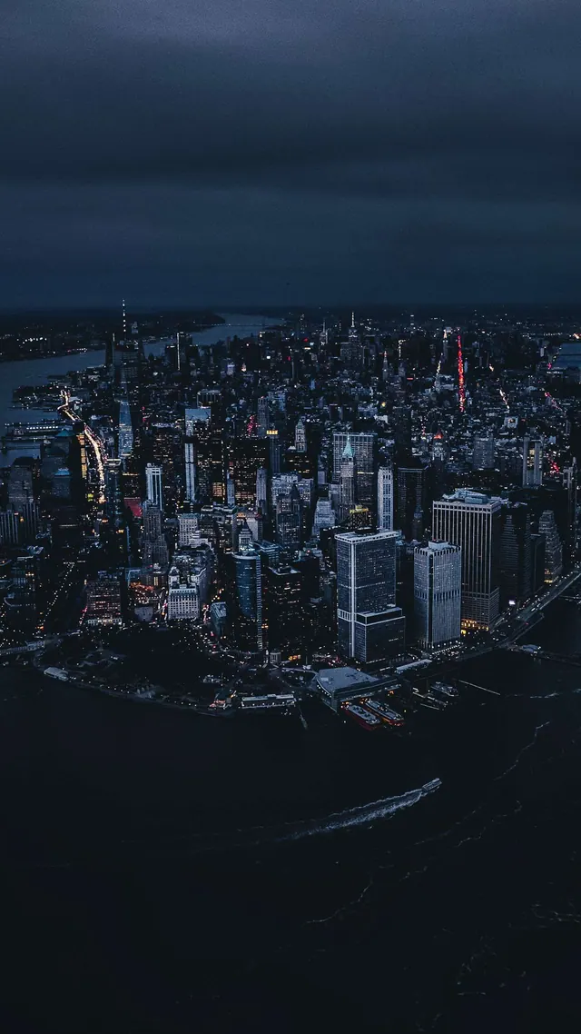 New York bei Nacht – Hintergrundbilder